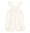 Donsje Baby Sas Linen-blend Playsuit In Soft Lily