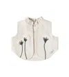 Donsje Baby Sugy Embroidered Linen Vest In Beige