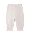 Donsje Baby Suzein Embroidered Cotton Sweatpants In Neutral