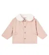 Donsje Baby Tjarda Ruffled Cotton Jacket In Pink