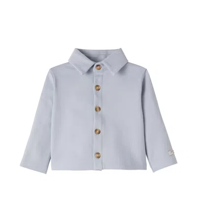 Donsje Baby Touten Cotton-blend Shirt In Blue