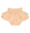Donsje Baby Girls Orange Linen Skirt In Rose Latte
