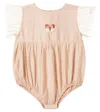 Donsje Baby Vailen Embroidered Bodysuit In Neutral