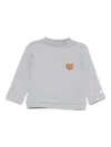 Donsje Bear-embroidered Sweatshirt In Gray