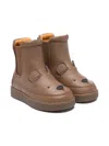 Donsje Bear-face Leather Boots In Brown