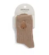 Donsje Bell Bear Socks In Brown