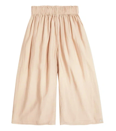 Donsje Kids' Bien Wide-leg Pants In 褐色