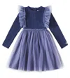 Donsje Bilie Wool-blend Dress In Blau