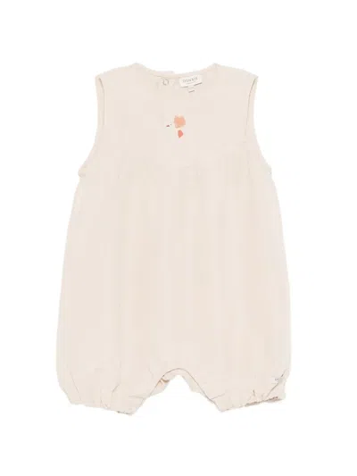 Donsje Babies' Bird-embroidered Body In Pink