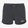 DONSJE BOYS GREY EMBROIDERED COTTON SHORTS
