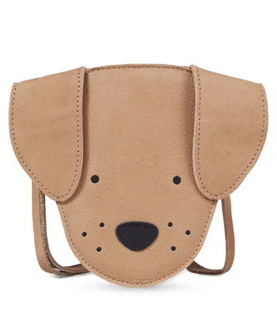 Donsje Kids' Britta Leather Shoulder Bag In Sand