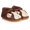 DONSJE BROWN LEATHER BABY SHOES