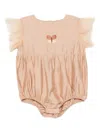 Donsje Butterfly-embellished Bodysuit In Orange