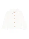 Donsje Button-fastening Collared Top In White