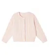 Donsje Cable-knit Wool Cardigan In Neutral
