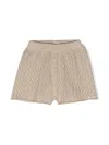 Donsje Canae Pointelle-knit Shorts In Brown