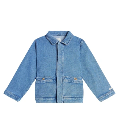 Donsje Kids' Cities Denim Jacket In Vintage Blue