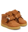 Donsje Clo Leather Boots In Brown