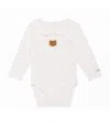 Donsje Cotton Davo Bear Bodysuit In Neutral