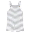 Donsje Dann Striped Cotton-blend Overalls In Blue