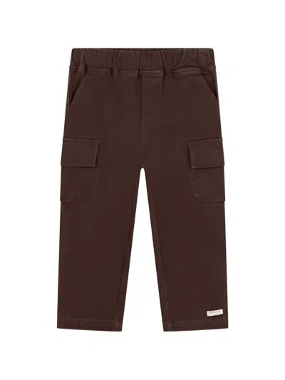 Donsje Kids' Darilo Trousers In Brown