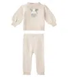 Donsje Denna And Trig Wool Sweater And Pants Set In Soft Sand