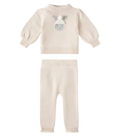 Donsje Denna And Trig Wool Sweater And Pants Set In Soft Sand