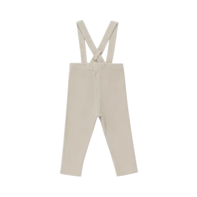 Donsje Kids' Deno Leggings Macaron Baby Boy Girl Ribbed Knit Overall In Gray