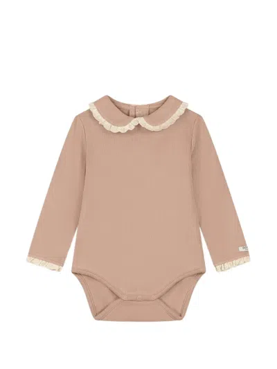 Donsje Babies' Diete Lace-trimmed Bodysuit In Pink