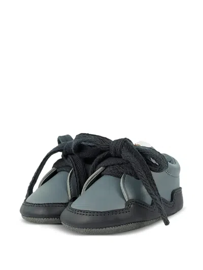 Donsje Babies' Duuk Lace-up Sneakers In Blue