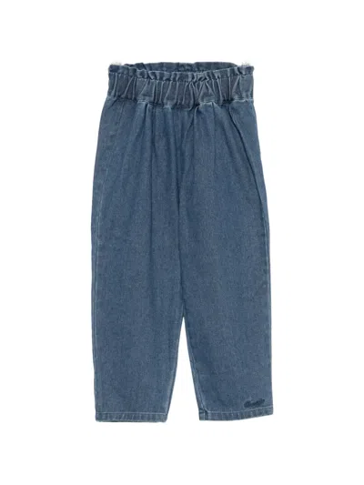 Donsje Kids' Elasticated-waist Jeans In Blue