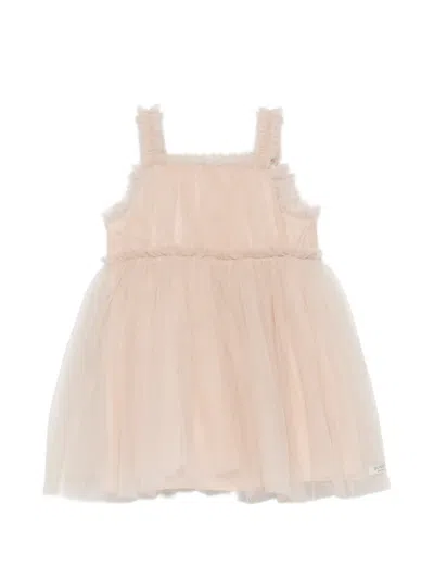 Donsje Babies' Elysa Ruffled Dress In Pink