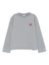 Donsje Embroidered-bear Sweatshirt In Gray