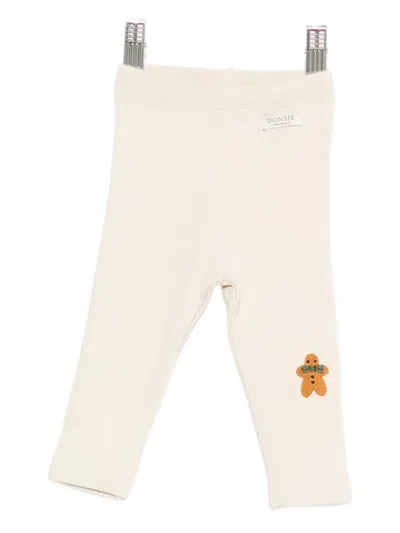 Donsje Babies' Embroidered-motif Trousers In Neutral