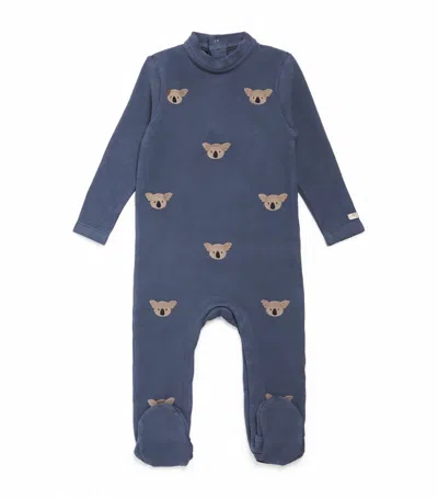 Donsje Kids' Embroidered Phlyn All-in-one In Blue