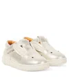 Donsje Slip-ons Esterre Aus Metallic-leder In Silber