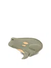 Donsje Frog Appliqué Backpack In Green