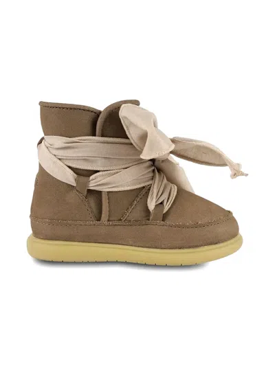 Donsje Kids' Ganza Boots In Brown