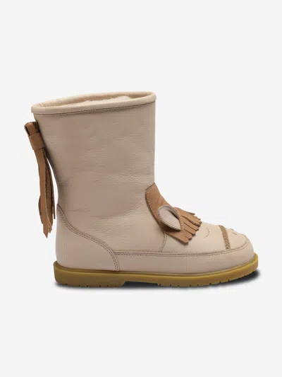 Donsje Kids'  Girls Wadudu Special Horse Boots In Ivory