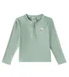 Donsje Harvie Embroidered Rashguard Top In Green