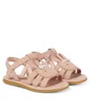 Donsje Hilley Leather Sandals In Pink