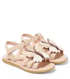 Donsje Iles Sky Leather Sandals In Skin Leather