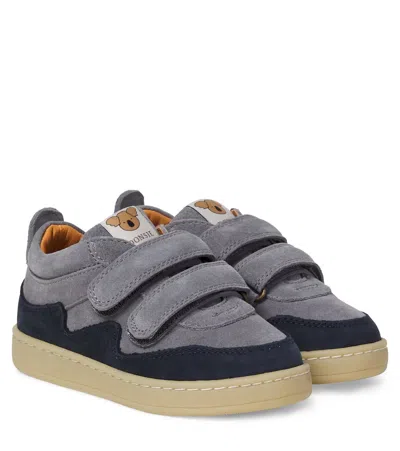 Donsje Kids' Ivalo Suede Sneakers In Gray