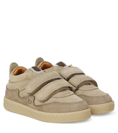 Donsje Kids' Ivalo Suede Sneakers In Nude