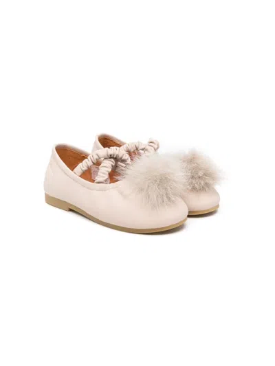 Donsje Kids' Izebella Ballerina Shoes In Neutrals