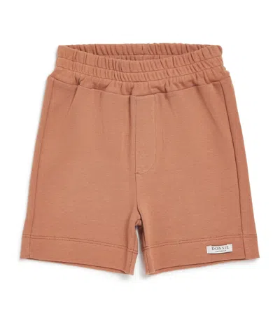 Donsje Kids' Jersey Rafie Sweatshorts In Brown