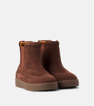 Donsje Jesmer Suede Boots In Brown