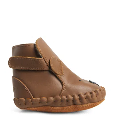 Donsje Kids' Kapi Classic Bear Booties In Brown