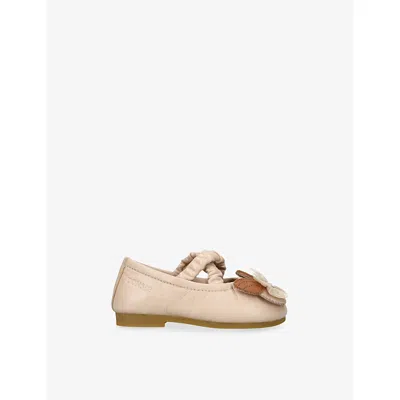 Donsje Pale Pink Kids' Mileni Ballerinas Leather Pumps Eur 22 /5.5 Uk