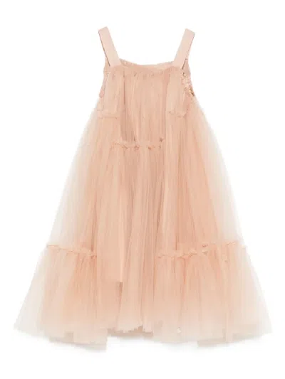 Donsje Kids' Layered Tulle Dress In Neutral